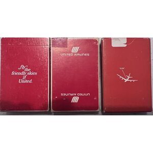 Vintage SEALED U.S. Playing Card Company PLAYING CARDS United Airlines